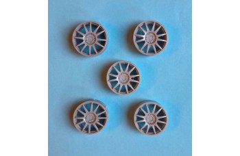 Wheels – Fondmetal EVO Corse 18‘‘ tarmac ( 5 pcs ) P 206 WRC 1/24